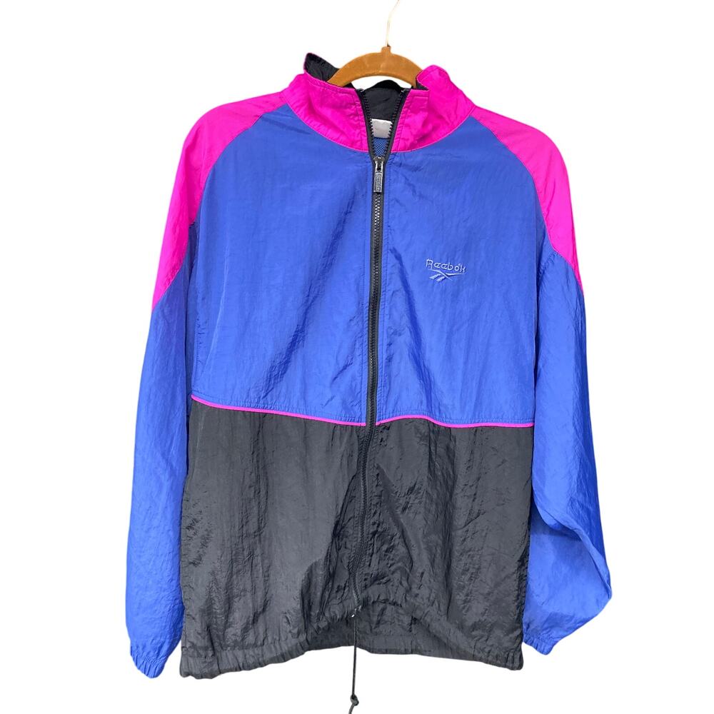 VINTAGE X Reebok 90s Bright Unisex Windbreaker Medium